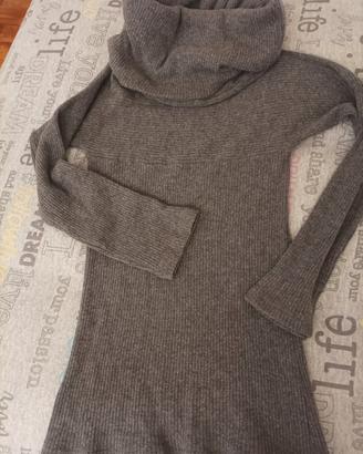 Maglione lana maxi collo 