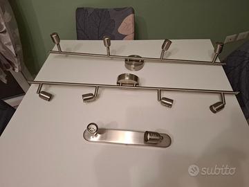 Lampadario / plafoniera due e quattro luci faretti