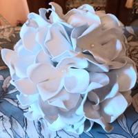 lampada fiore fatta a mano in gomma eva 