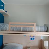 letto a soppalco con letto singolo