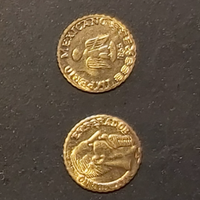 Gadget Maximilian, moneta placcata oro 1865