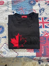 T-shirt Dsquared2 ICON Maple Leaf Nera M 👕