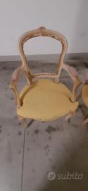 poltroncine da restaurare
