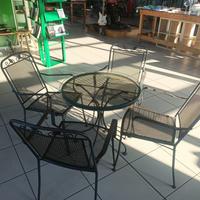 Set Tavolo Sedie Giardino Esterno Vintage