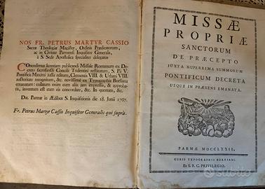 Messale romano con Leggio del 500