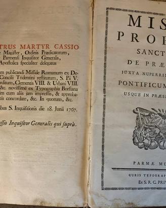 Messale romano con Leggio del 500