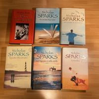 Sei libri di Nicholas Sparks come in descrizione.