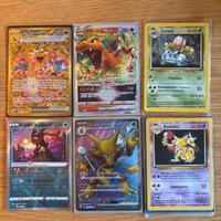 6 Carte Pokémon rare