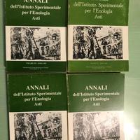 n.4 vol. Annali Centro Enologico di  Asti