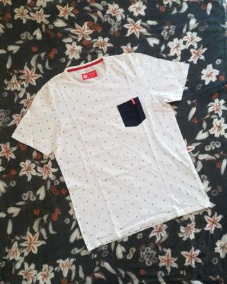 T-shirt a fantasia con taschino Jack & Jones Tg.L