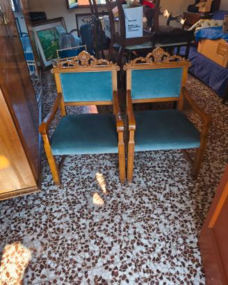 Coppia poltroncine vintage anni 70