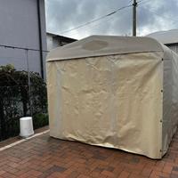 Tunnel copriauto 6x2 con binari richiudibile