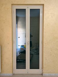 4 Porte-finestre in alluminio bianche