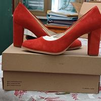 Décolleté Clarks rosso