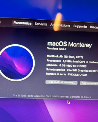 Apple Macbook Air del 2017