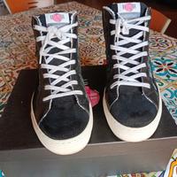  - sneakers donna vera pelle e tessuto 