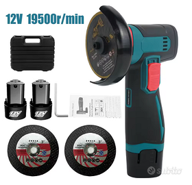 Mini Smerigliatrice a Batteria 12V + 2 Batterie
