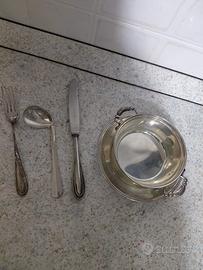 Argento 800 set pappa bambino