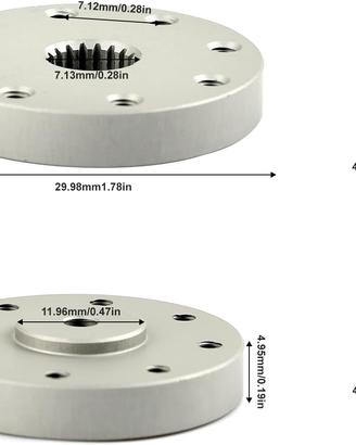 2 Bracci Disco Metallo Servo Futaba MG995 MG996