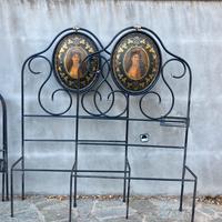 LETTO ANTICO IN FERRO  BATTUTO FINE 800