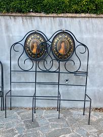 LETTO ANTICO IN FERRO  BATTUTO FINE 800