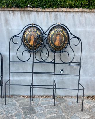 LETTO ANTICO IN FERRO  BATTUTO FINE 800