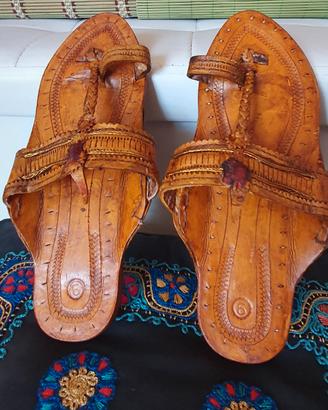 Sandali infradito artigianali indiani kolhapuri 36