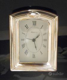 Orologio sveglia argento Valenti da tavolo