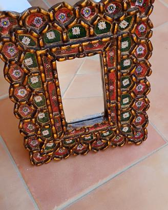 Specchio/Cornice Vintage Etnico da parete 