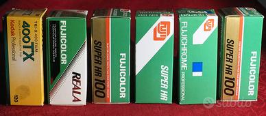 RULLINI FOTOGRAFICI  6X6 =120 E 24X36 =135 SCADUTI