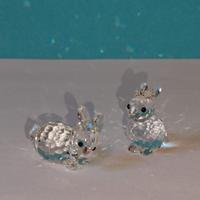 swarovski coppia coniglietti