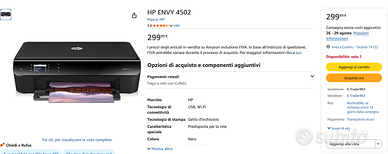 Stampante e-multifunzione HP ENVY 4502