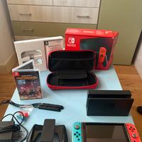 Nintendo Switch + Minecraft Dungeon + Custodia