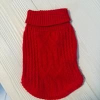 maglione rosso per animali domestici
