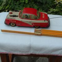 macchina della polizia - giocattolo di latta -