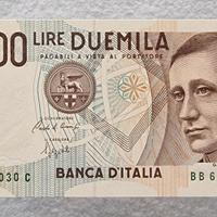 Banconota 2000 Lire “Marconi” var. azzurrina FDS