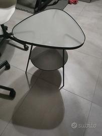 tavolo in ferro battuto e vetro 