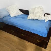 Letto singolo stile marina in legno massello