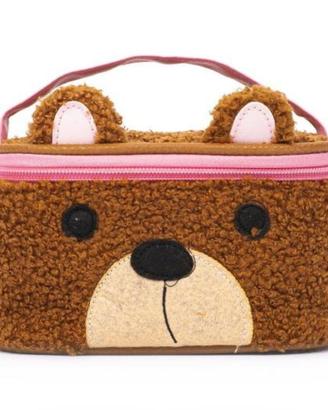 Beauty Case Orsetto Peluche - NUOVO con cartellino