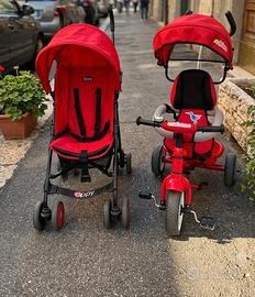 Passeggino leggero Eppy + triciclo Colibrino