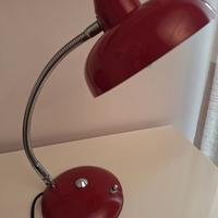 VINTAGE anni 70 - Lampada da tavolo rosso