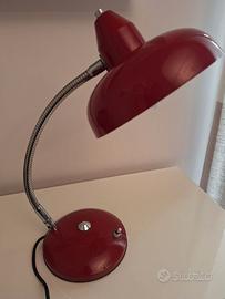 VINTAGE anni 70 - Lampada da tavolo rosso