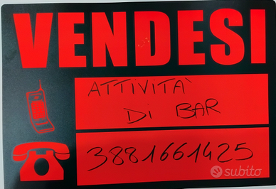 Vendita attività di bar