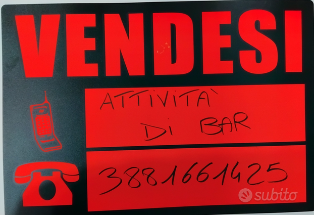 Vendita attività di bar