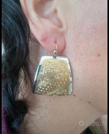 Orecchini in argento placcato oro