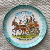 Piatto decorativo vintage “Carrettino Siciliano”