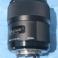 Obiettivo SIGMA 35mm f/1.4 DG HSM Art per NIKON