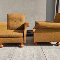 coppia di poltrone vintage