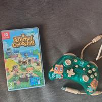 animal crossing switch + controller dedicato