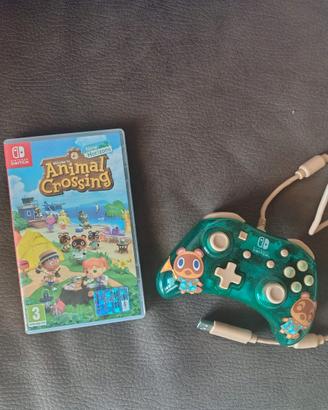 animal crossing switch + controller dedicato